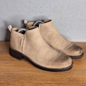 Keen Women 40.5 10 Oregon City Low Chelsea Tan Leather Ankle Boots Booties